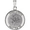 14k White Gold Round St. Joseph Medal (15 MM)