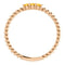 Citrine Beaded Ring, 14k Rose Gold, Size 6.25