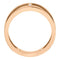 Diamond Negative Space Ring, 14k Rose Gold, Size 7 (.04 Ctw, G-H Color, I1 Clarity)