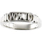 14K White Gold 'What Would Jesus Do' WWJD Ring