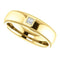 Men's 14k Yellow Gold Diamond 6mm Milgrain Band (.10 Ctw, Color G-H, SI2-SI3 Clarity) Size 10