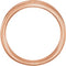 3 Row Negative Space Ring, 14k Rose Gold