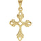 Fleury Cross 14k Yellow Gold Pendant (24.5X17 MM)