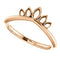 Petite Marquise-Shaped Crown Ring, 14k Rose Gold