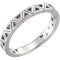 Platinum Stackable Geometric Ring