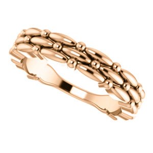 Multi-Row Stackable Ring, 14k Rose Gold