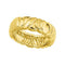 6.5mm 18k Yellow Gold Engraved and Scalloped Band, Size 5.5