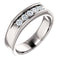 Men's Diamond Beaded Ring, Rhodium-Plated 14k White Gold (.33 Ctw, Color G-H, SI2-SI3) Size 12