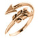 Bypass Arrow Ring, 14k Rose Gold, Size 5.5