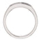 Men's Diamond Beaded Ring, Rhodium-Plated 14k White Gold (.33 Ctw, Color G-H, SI2-SI3) Size 12