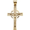 Celtic Crucifix 14k Yellow Gold Pendant (30.5X20.5MM)