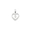 14k White Gold .07 Cttw. Diamond Heart Pendant