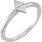 Platinum Geometric Stackable Ring