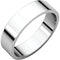 10k White Gold 5mm Slim-Profile Flat Band