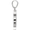 Round Diamond Disc Pendant, Rhodium-Plated 14k White Gold (0.10 Ct, Color G-H, I1 Clarity)