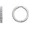 Diamond Inside-Outside Earrings, Rhodium-Plated 14k White Gold (1 Ctw, Color G-H, Clarity I1)