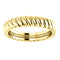 14k Yellow Gold 3.75mm Comfort-Fit Rope Pattern Band