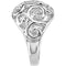 Sterling Silver Diamond Filigree Scroll Ring, Sizes 6, 7 (1/6 Cttw, GH Color, I1 Clarity)