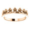 Stackable Crown Ring, 14k Rose Gold