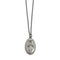 Stainless Steel Miraculous Medal Reverse Necklace, 18"