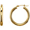 Tube Hoop Earrings, 14k Yellow Gold (25mm)