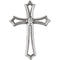 Diamond Fleur-de-Lis Cross Rhodium-Plated 14k White Gold Pendant (.15 Ct, G-H Color, SI1 Clarity)