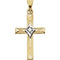 St. George's Diamond Cross 14k Yellow Gold Pendant