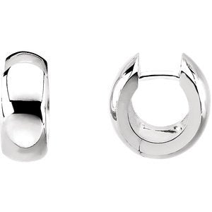 Hoop Earrings, Sterling Silver (12.75mm)