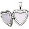 Engraved Baptism Sterling Silver Heart Locket (12.50X12.00 MM)