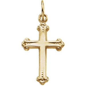 Botonee Cross 14k Yellow Gold Pendant