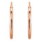 Petite Endless Hoop Earrings, 14k Rose Gold (12mm)