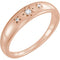 Diamond Starburst Ring, 14k Rose Gold (.05 Ctw, G-H Color, I1 Clarity), Size 6