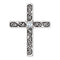 Diamond Solitaire Cross Sterling Silver Pendant (.03 Ct, G-H Color, I1 Clarity)