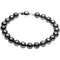 Freshwater Cultured Black Pearl Strand Bracelet, 8 mm to 9 mm, 7.75"