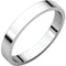 10k White Gold 3mm Slim-Profile Flat Band, Size 10.5