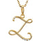 5-Stone Diamond Letter 'Z' Initial 14k Yellow Gold Pendant Necklace, 18" (.03 Cttw, GH, I1)