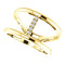 Diamond Negative Space Ring, 14k Yellow Gold, Size 7 (.04 Ctw, G-H Color, I1 Clarity)