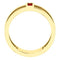 Ruby Baguette Negative Space Ring, 14k Yellow Gold