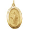 14k Yellow Gold St. Jude Thaddeus Oval Medal (18.75x13.5MM)