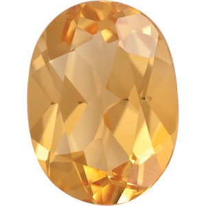 Citrine and Diamond Bypass Ring, 14k Yellow Gold (.125 Ctw, G-H Color, I1 Clarity), Size 7.25