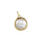 14k Yellow Gold Mabe Pearl and Diamond Pendant