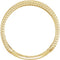 Geometric Circle Rope Trim Ring, 14k Yellow Gold