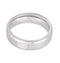 Men's White Cobalt 8mm Beveled Comfort-Fit Band