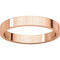 10k Rose Gold 3mm Slim-Profile Flat Band