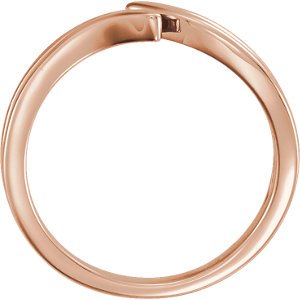 Satin-Finish Bypass Ring, 14k Rose Gold