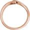 Satin-Finish Bypass Ring, 14k Rose Gold