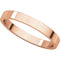 10k Rose Gold 2.5mm Slim-Profile Flat Band