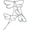 Diamond Dragonfly Brooch, 14k White Gold, 1/5 Cttw.