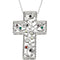 Sterling Silver 12 Step Program Celebrating Sobriety Cross Necklace 18"