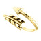 Bypass Arrow Ring, 14k Yellow Gold